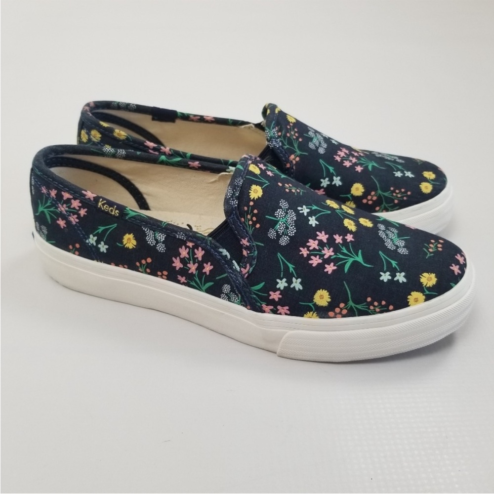 Keds X Rifle Paper Co. Floral Slip-On Sneakers Shoes Size 7 W